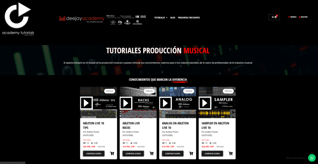 curso dj, academia dj, escuela dj, clases dj, produccion musical, ableton live